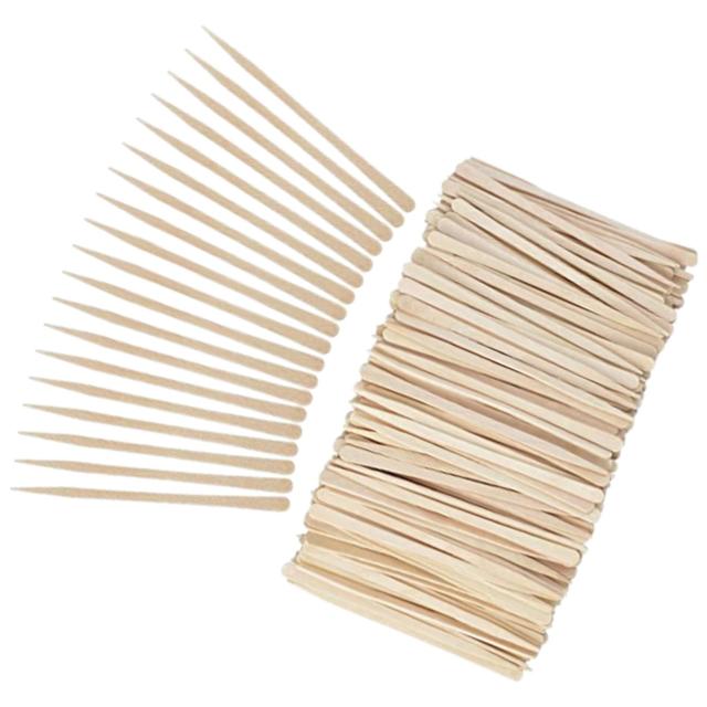 100Pcs Wood Wax Spatulas Waxing Applicator Sticks Thin Head Eyebrow Wax  Sticks for Legs Home Use Salon Supply Body Hair Removal - AliExpress